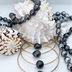 Bangle, Bracelet, Pearl Bracelet, Hawaiian Bangle