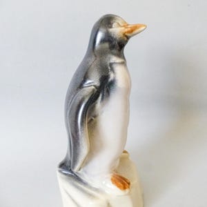 Penguin figure,Vintage porcelain  penguin figurine,vintage pottery bird statuette,antique figurine FREE SHIPPING WORLDWIDE