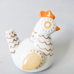 Vintage,Hungarian ,Hollohaza art deco style  porcelain bird figurine,chicken,hen FREE SHIPPING WORLDWIDE