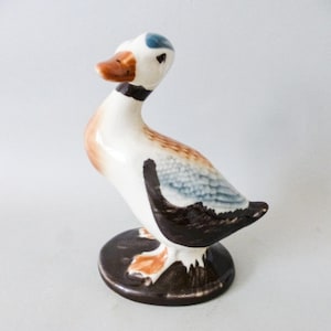 Vintage mandarin duck,mallard figurine,Vintage  porcelain bird  figurine FREE SHIPPING WORLDWIDE
