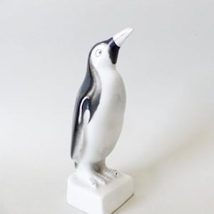 Penguin figure,Vintage porcelain  penguin figurine,vintage pottery bird statuette,antique figurine FREE SHIPPING WORLDWIDE