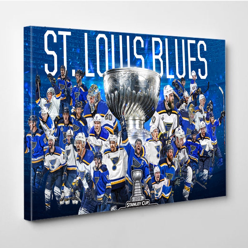Louis Blues Canvas Frame canvas wall art for home decor ready to hang St