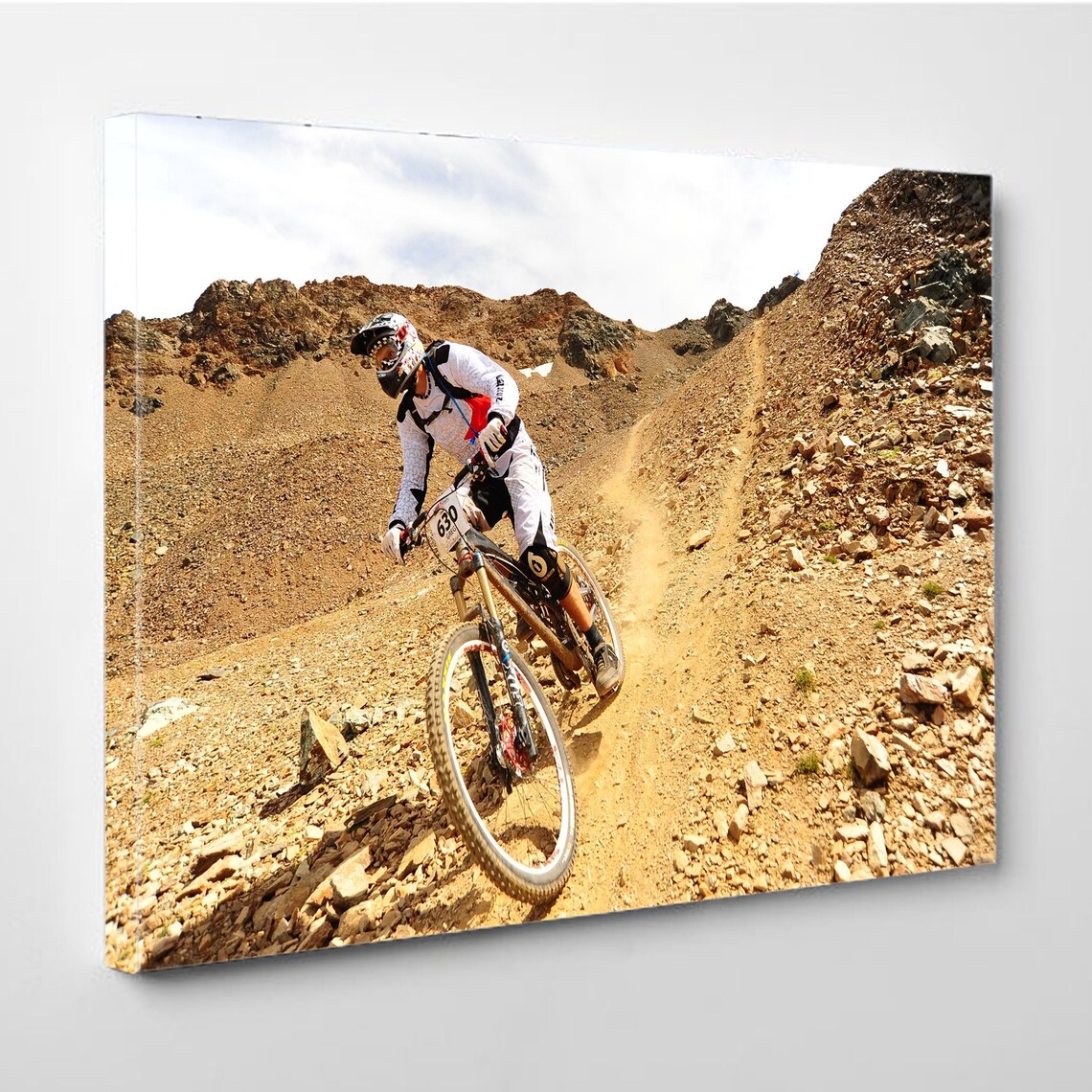 Mountain Biking Canvas Wall Art Downhill MTB Racing 2020 Etsy