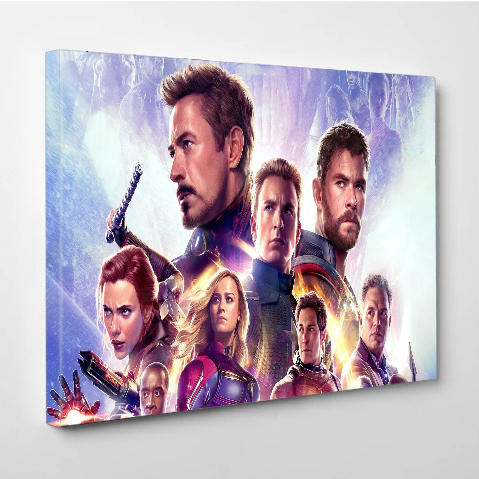 Avengers Endgame Canvas Wall Art Avenger Canvas Print Man Etsy