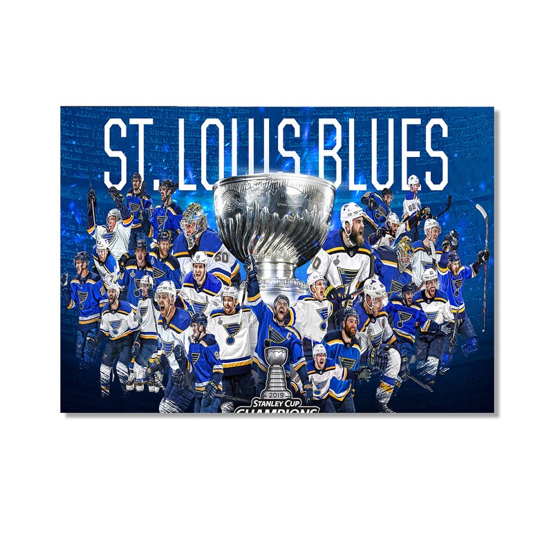 Louis Blues Canvas Frame canvas wall art for home decor ready to hang St