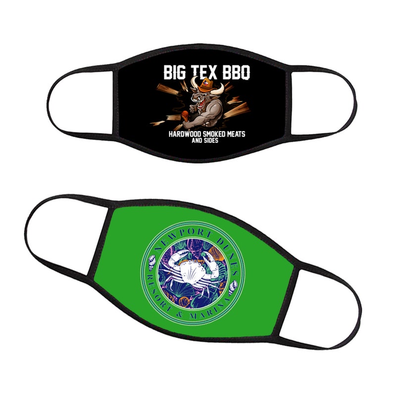 Custom face masks Custom logo text masks Company logo masks Etsy