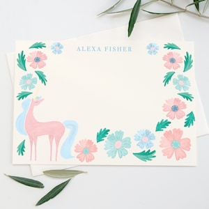 Unicorn stationery set | Personalized Notecard set |  Horse stationary | Girl Stationary | Thank you card