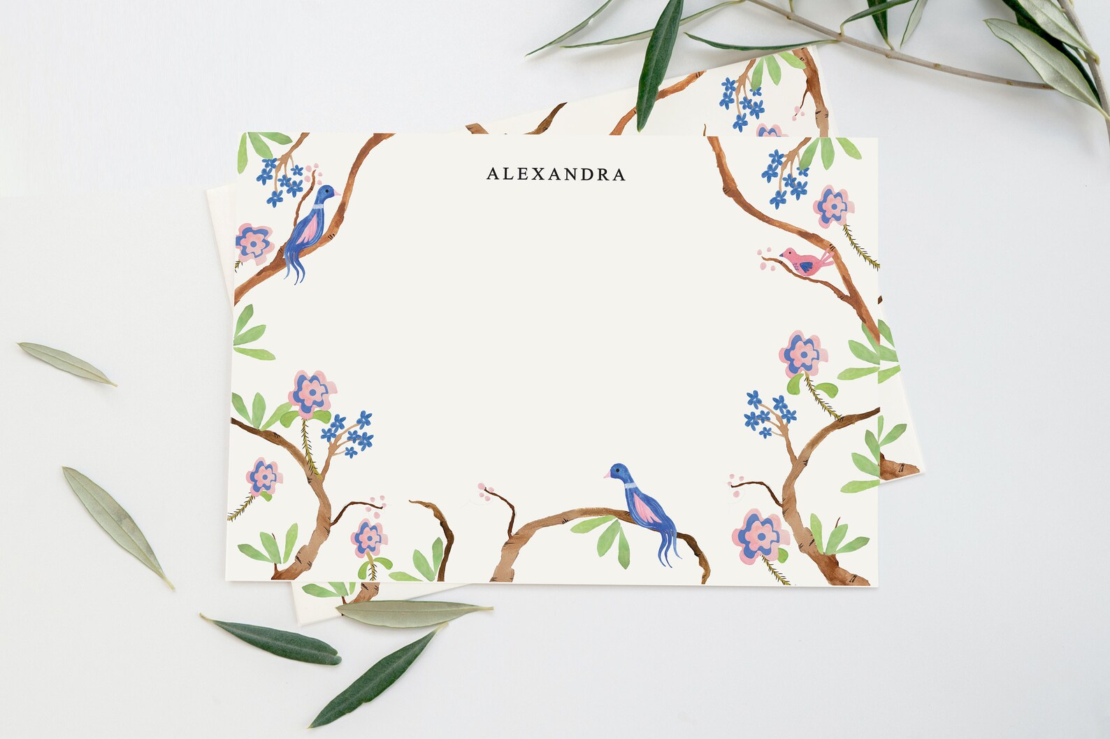 Exotic Bird Stationery Set Personalized Notecard Set Etsy India