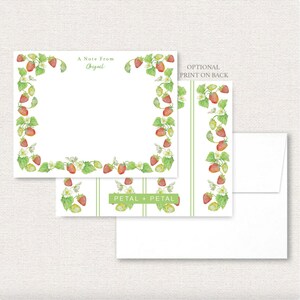 Strawberry stationery set | Fruit Notecard set | Wedding note | Thank you card | Teacher Gift | Personalized Gift | Hostess Gift