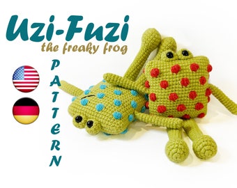 Crochet Pattern Frog Hakelanleitung Amigurumi Fantasy Animal Pattern Jouet fait main