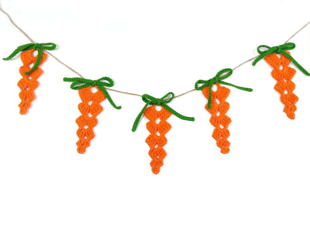 Easter garland carrot garland Easter Decor Easter decorations Etsy
