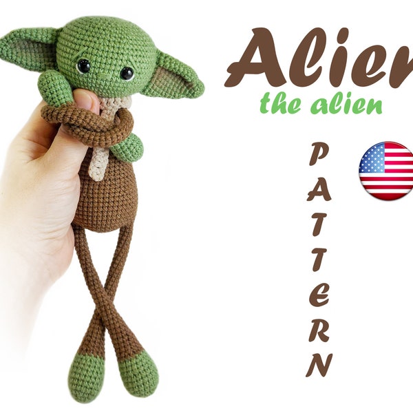 Baby Alien Häkelanleitung Hakelanleitung Amigurumi für Umarmung DIY OOAK Handgemachtes Spielzeug