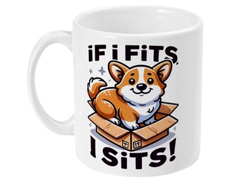 Corgi Tasse 'Ich Mag Corgis' – Lustiger Spruch, 300ml, Spülmaschinenfest, Geschenk Für Hunde-Fans
