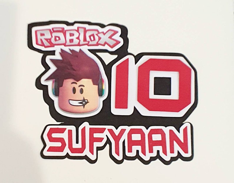 Party Supplies Party Favors Games Roblox Themed Personalised Cake Topper - stamp be long nose roblox