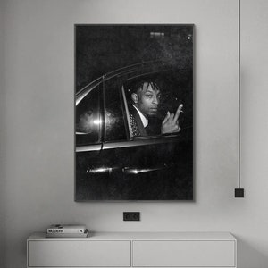 21 Savage Poster, Music Poster, Canvas Poster, Wall Art, Home Decor, No Frame