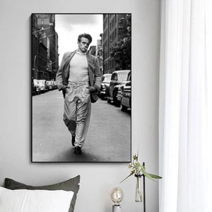 Poster di James Dean, poster su tela, arte della parete, decorazioni per la casa, senza cornice