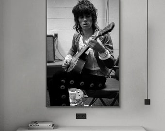 Keith Richards Poster, Music Poster, Canvas Poster, Wall Art, Home Decor, No Frame