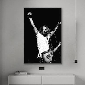 Chris Cornell Poster, Musik Poster, Leinwand Poster, Wandkunst, Home Decor, kein Rahmen