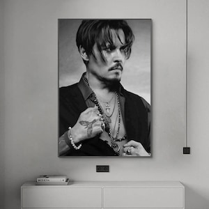 Johnny Depp Poster, Music Poster, Canvas Poster, Wall Art, Home Decor, No Frame