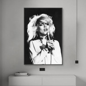 Póster de Debbie Harry, Póster musical, Póster de lienzo, Arte de pared, Decoración del hogar, Sin marco