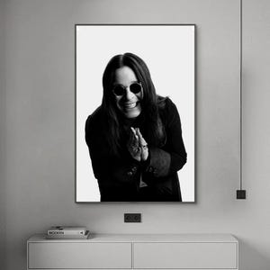 Ozzy Osbourne Poster, Music Poster, Canvas Poster, Wall Art, Home Decor, No Frame