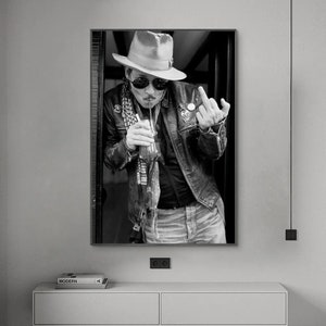 Johnny Depp Poster, Music Poster, Canvas Poster, Wall Art, Home Decor, No Frame
