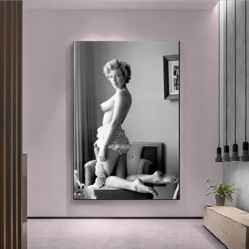 Marilyn Monroe Canvas Poster Classic Style Fine Art Remake,No Frame 