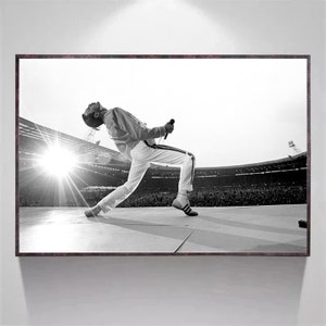 Freddie Mercury Poster, Musik Poster, Leinwand Poster, Wandkunst, Home Decor, kein Rahmen