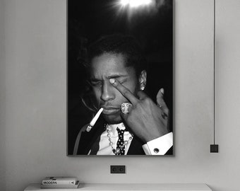 ASAP Rocky Poster, Music Poster, Canvas Poster, Wall Art, Home Decor, No Frame
