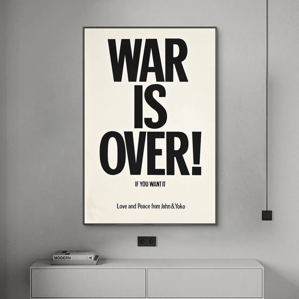 War is over poster - Etsy 日本