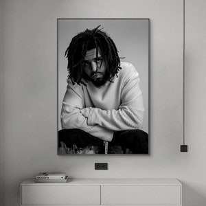 J Cole Poster, Music Poster, Canvas Poster, Wall Art, Home Decor, No Frame
