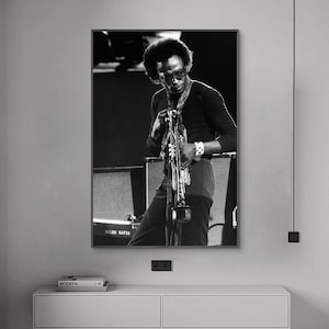 Cartel de Miles Davis, cartel musical, cartel de lienzo, arte de pared, decoración del hogar, sin marco