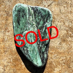 SOLD**SOLD***Nephrite jade cobble Northern California nephrite jade stone***SOLD***