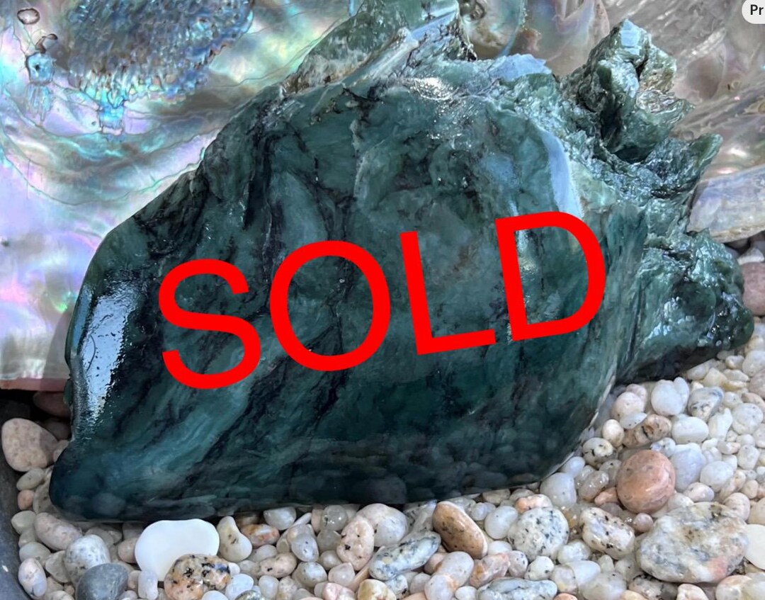 Six Rivers Jade Sold***california Nephrite Jade Stone Crazy Vein Jade Specimen Sourced ...