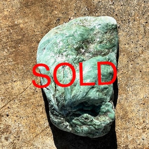 Nephrite Jade Cobble Gemstone: California Jade Stone
