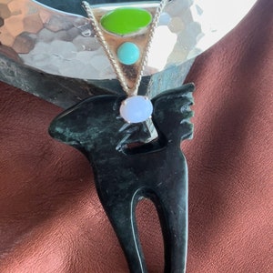 Schwarzer Jade Pferd Anhänger