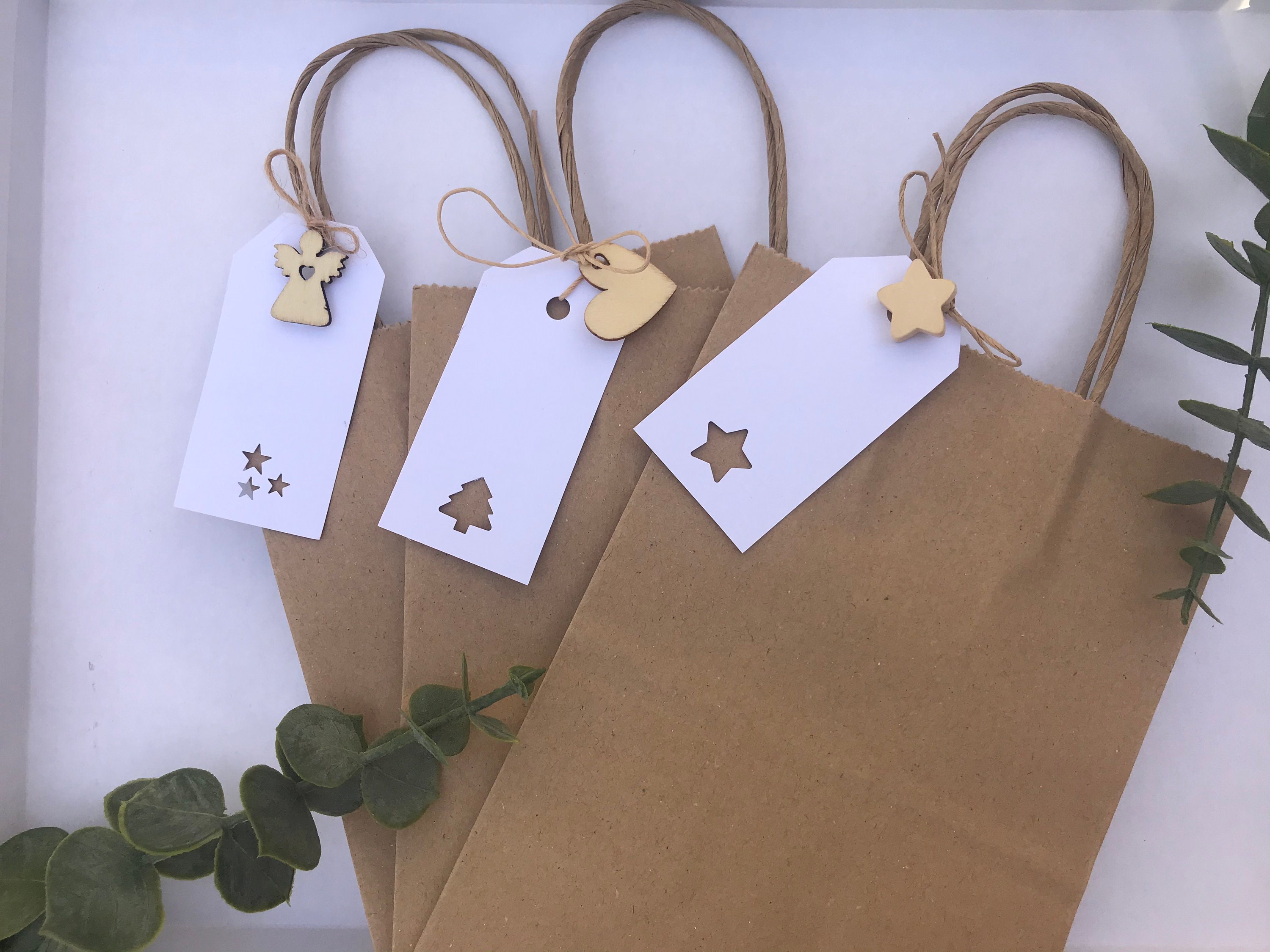 Kraft Paper Bags Christmas Bags Gift Bags Etsy