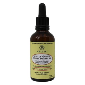 Organic Prickly Pear Seed Oil, 100% Pure Extra Virgin Organic, First Cold Pressed (50 ml)