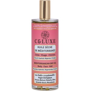 Dry oil, BODY FACE HAIR, Organic Argan, Avocado, nourishes, hydrates, regenerates and protects your skin, 99.5% natural, 100 ml spray.