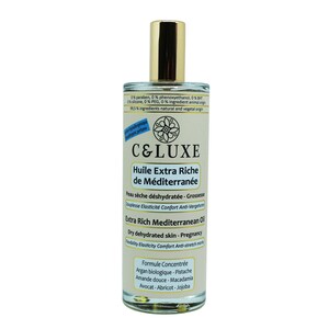 CELUXE Extra Rich Oil, 99.5% Natural Skin Care, Pregnancy, Dry Dehydrated Skin, Anti Stretch Marks, Moisturizes, (Hypoallergenic Fragrance)