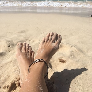 Cowrie shell anklet