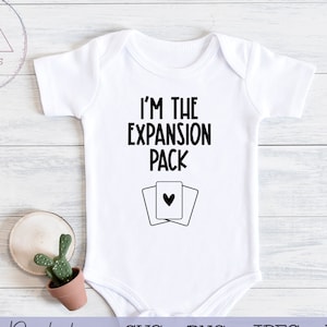Ik ben het Expansion Pack Second Baby Gender Neutral SVG Cut File | Cricut, Silhouet, svg, png | onesie, shirt, cadeau, baby shower, pasgeboren