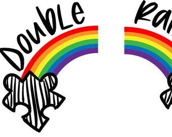 Download Double Rainbow Svg Etsy