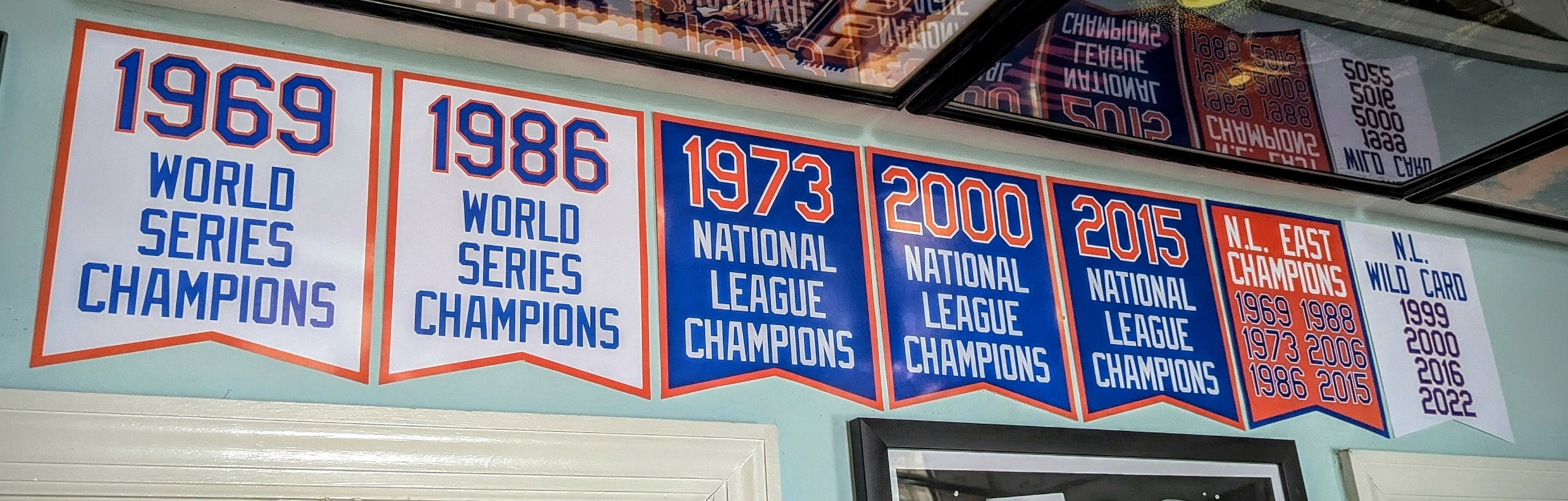 NEW! Mets Championship Banners - Etsy NEW! Mets Championship Banners - Etsy