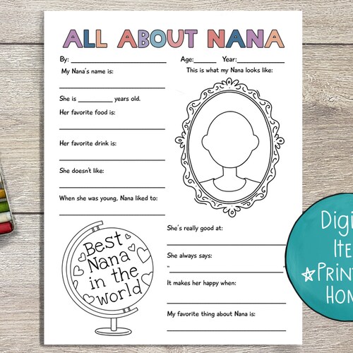 All About My Nana Printable Mothers - Il 500x500.2485204151 2edt 