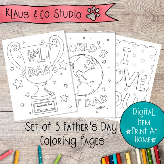 73 Dad's Day Coloring Pages  Latest Free