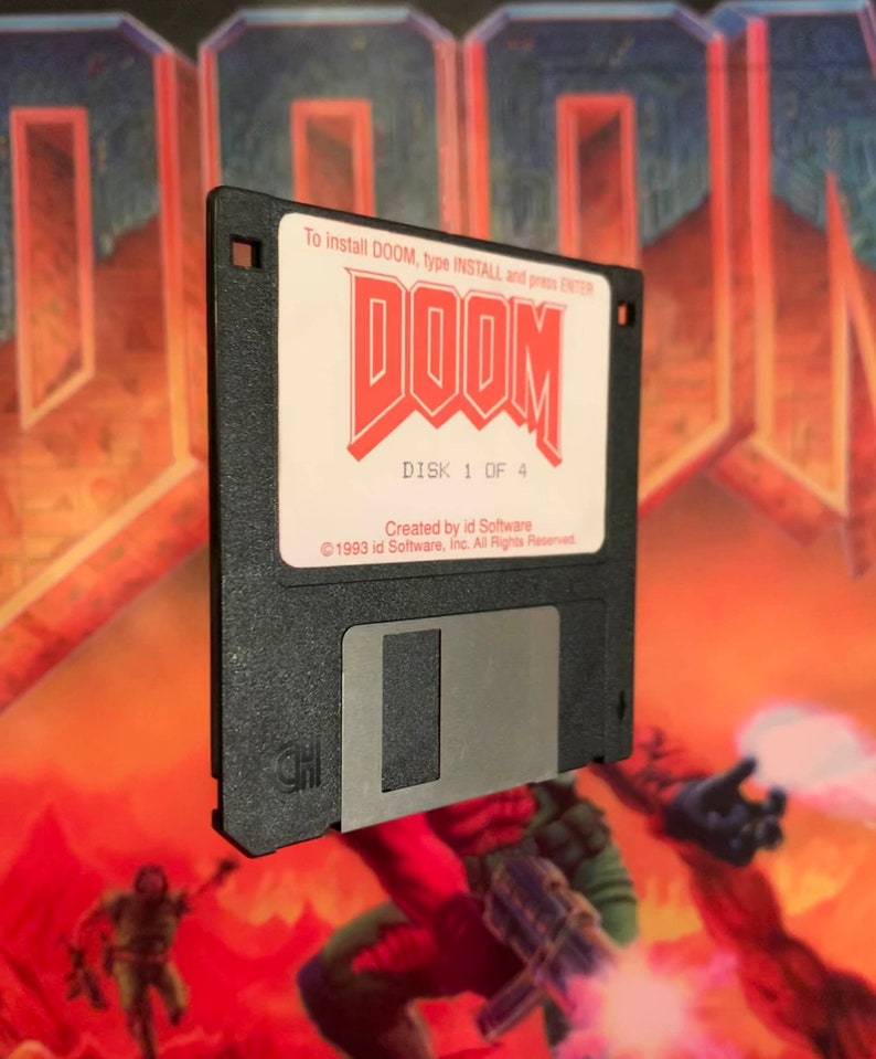 Original DOOM Floppydisk Replica Etsy