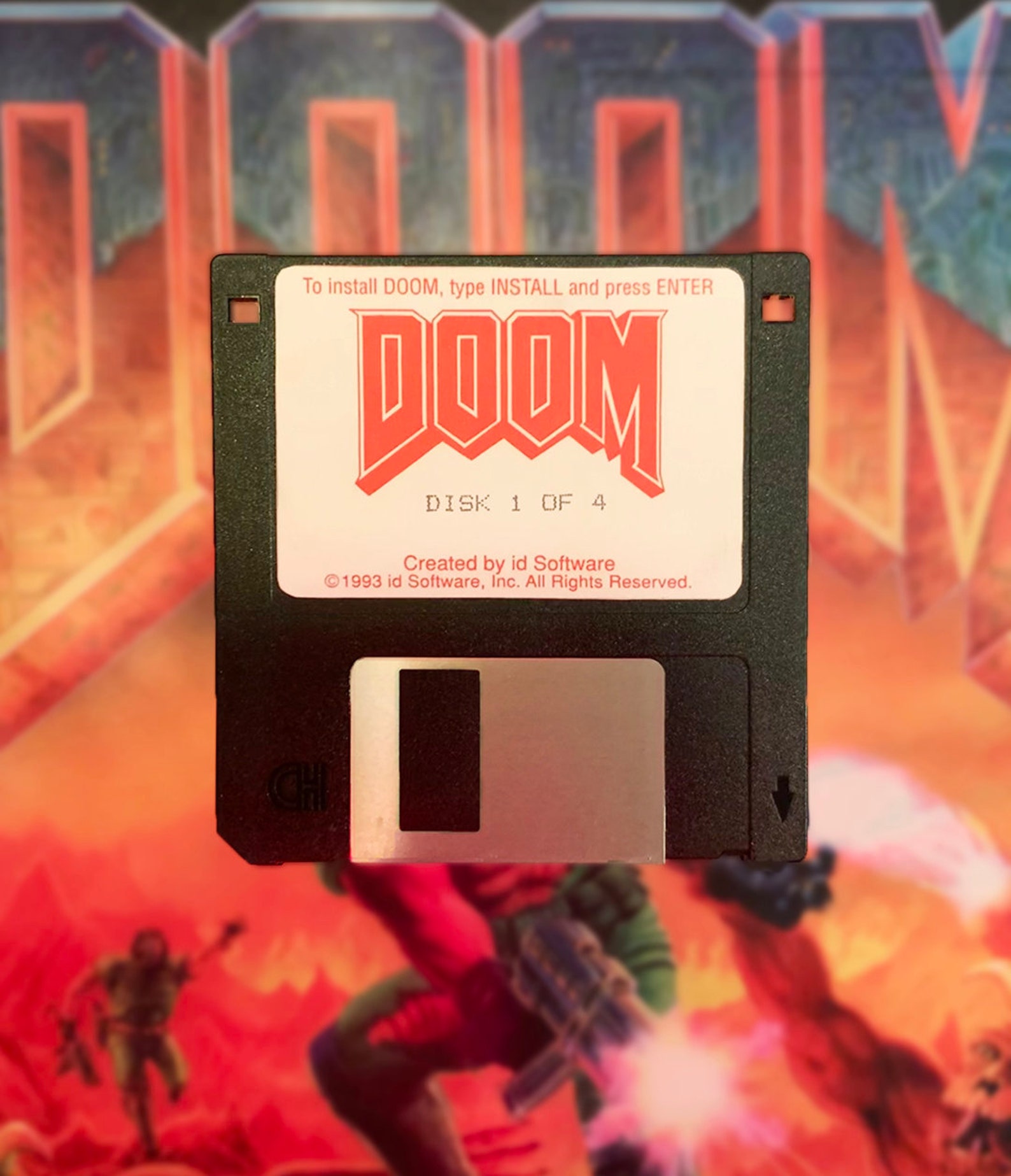 Original DOOM Floppydisk Replica Etsy
