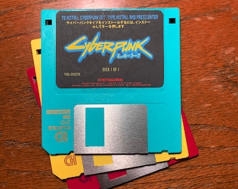 Custom CyberPunk 2077 Style Floppy Disk