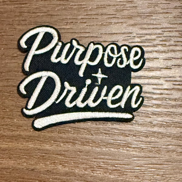 Purpose Driven -iron on